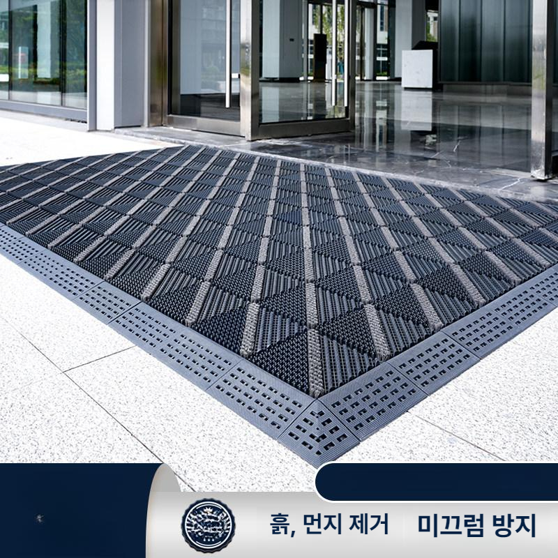 작업장 현관매트 복도 퍼즐 발매트 발판 바닥매트 오염방지 신발 코일 흙먼지털이 - 상세 이미지 2