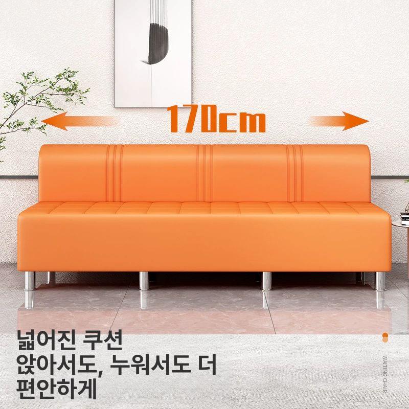 볼링장 소파 그레이 등받이 길이 손님용 높이 쇼파 로비 대기용 라운지 롱스툴 - 상세 이미지 5