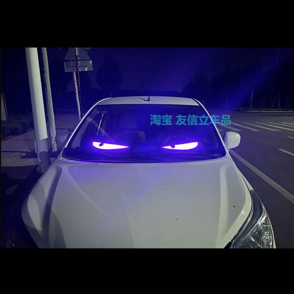 대형트럭 자동차 12개 디스플레이 눈모양 운송 LED 화물차 1 차 악마의 눈 한쪽 사이즈 9CMx37C - 상품 이미지