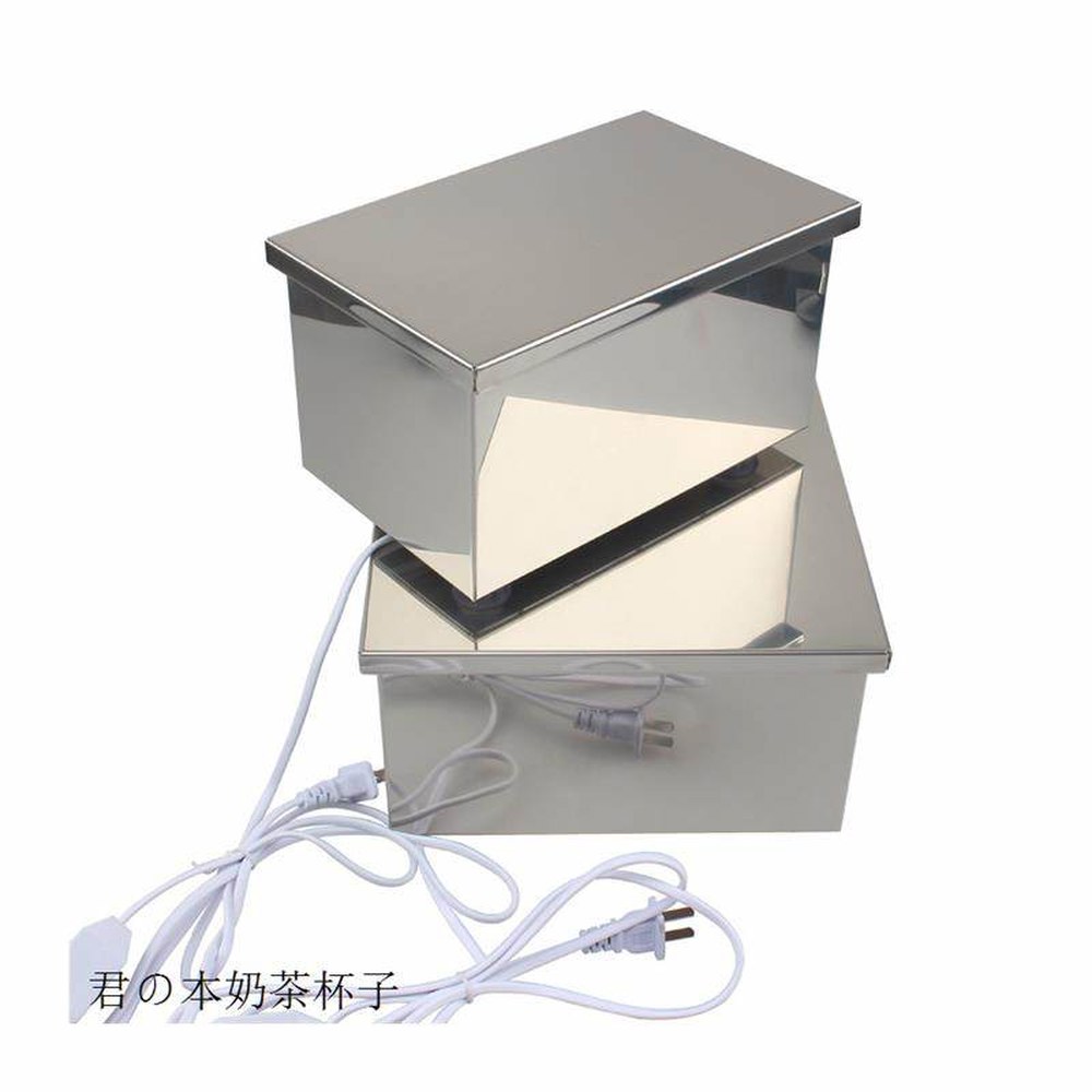 김건조기 전기 소켓 소형23 스시집 보관함 김 5x14cm 스위치 온도조절 5x14 반찬통 1세트 초밥 스텐 사각통 온도조절 스위치 소켓 1세트 - 상품 이미지