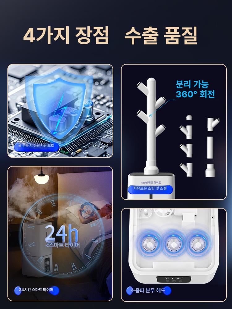 살균 산업용가습기 습도 초음파 공업용 스프레이 분무기 저온저장고 미세분무 분사 - 상세 이미지 2