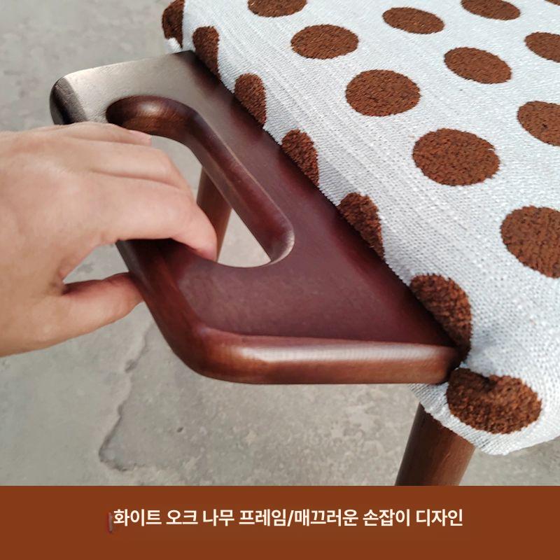 풋스툴 의자 발받침 보조 가정용 받침대 우드 체어 나무 간이 스텝스툴 원목스툴 - 상세 이미지 2