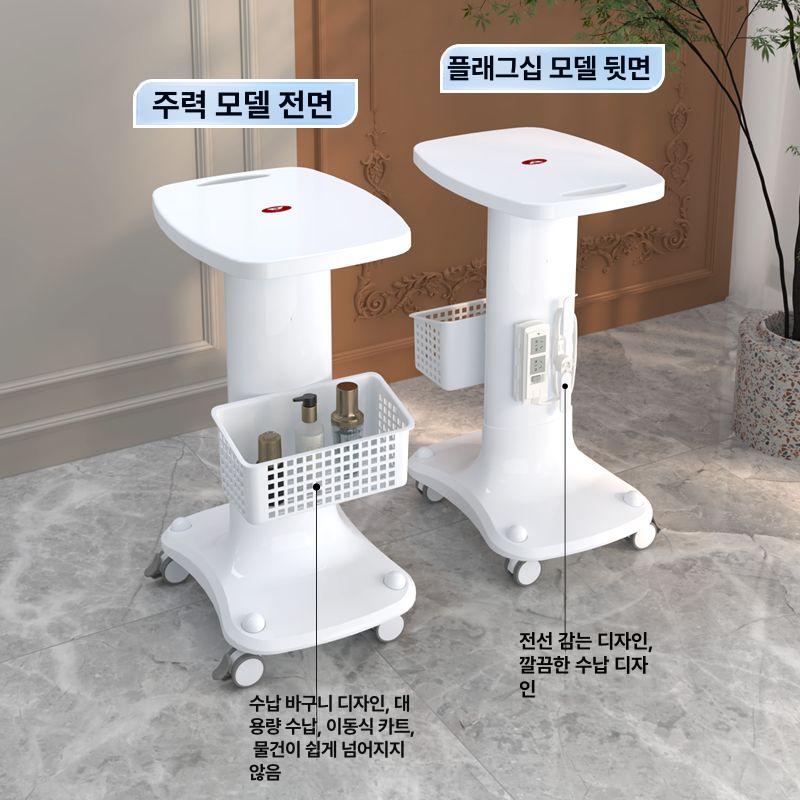 이동식 미용트롤리 선반 트레이 네일 피부관리실웨건 거치대 뷰티 미용카트 - 상세 이미지 4