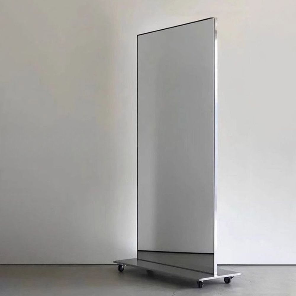 이동식 전신거울 스텐 의류매장 165x46 전신 미러 168x50cm 단면경 이미징 180 70 40 기타 - 상품 이미지