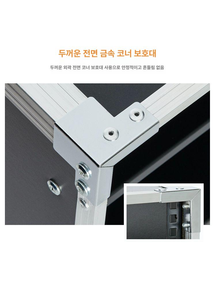 이동식 오디오 랙케이스 캐비닛 거치대 방송 무대장비 서랍 음향기기 받침대 보관함 - 상세 이미지 4