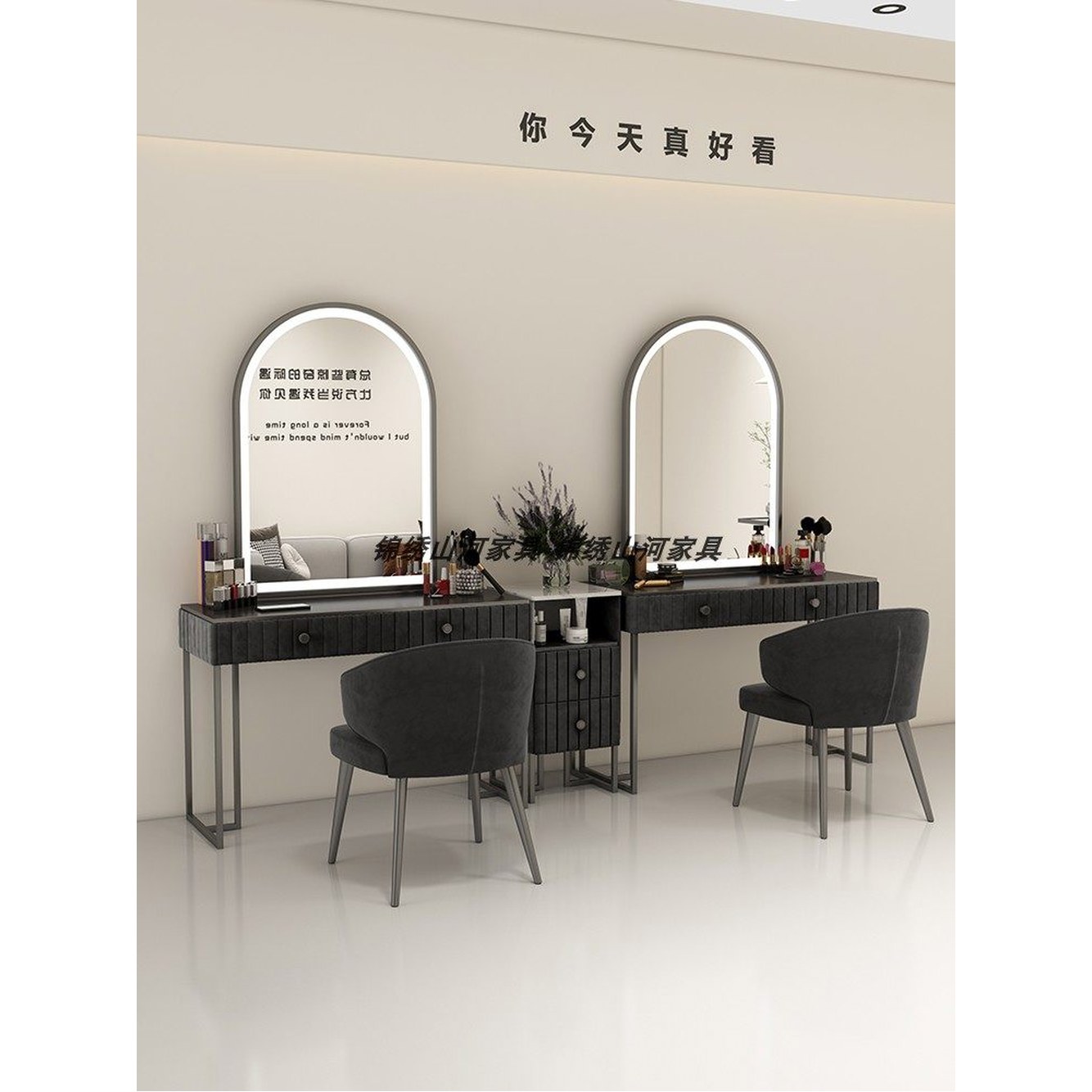 핑크 화장 화장대 80x50x80cm 웨딩샵 기타 조립하다 거울길이80높이110 스튜디오 폭120cm 메이크업 1 실화장대 기타 1 거울길이80높이110 조립하다 - 상세 이미지 3