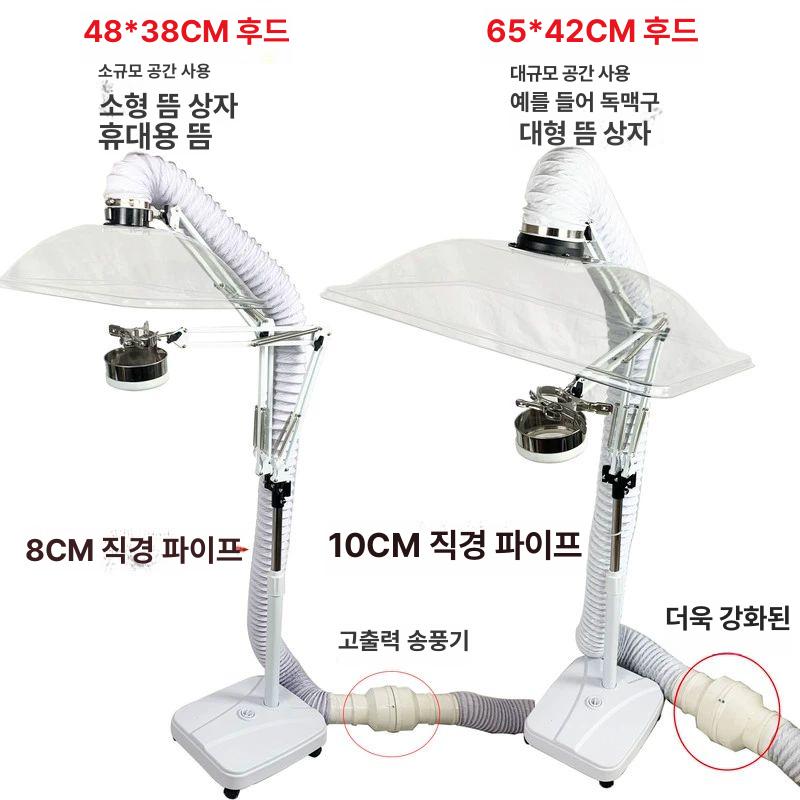 환기팬 냄새 가정용환풍기 덕트 자바라 강력 연기흡입기 제연기 미니환풍기 배풍기 - 상세 이미지 4