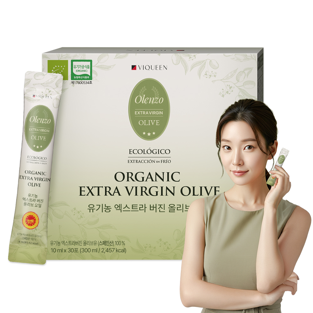 바이퀸 델리오 100% 유기농 엑스트라 버진 올리브오일 스틱 산도 0.1 10ml x 30포 - 상품 이미지