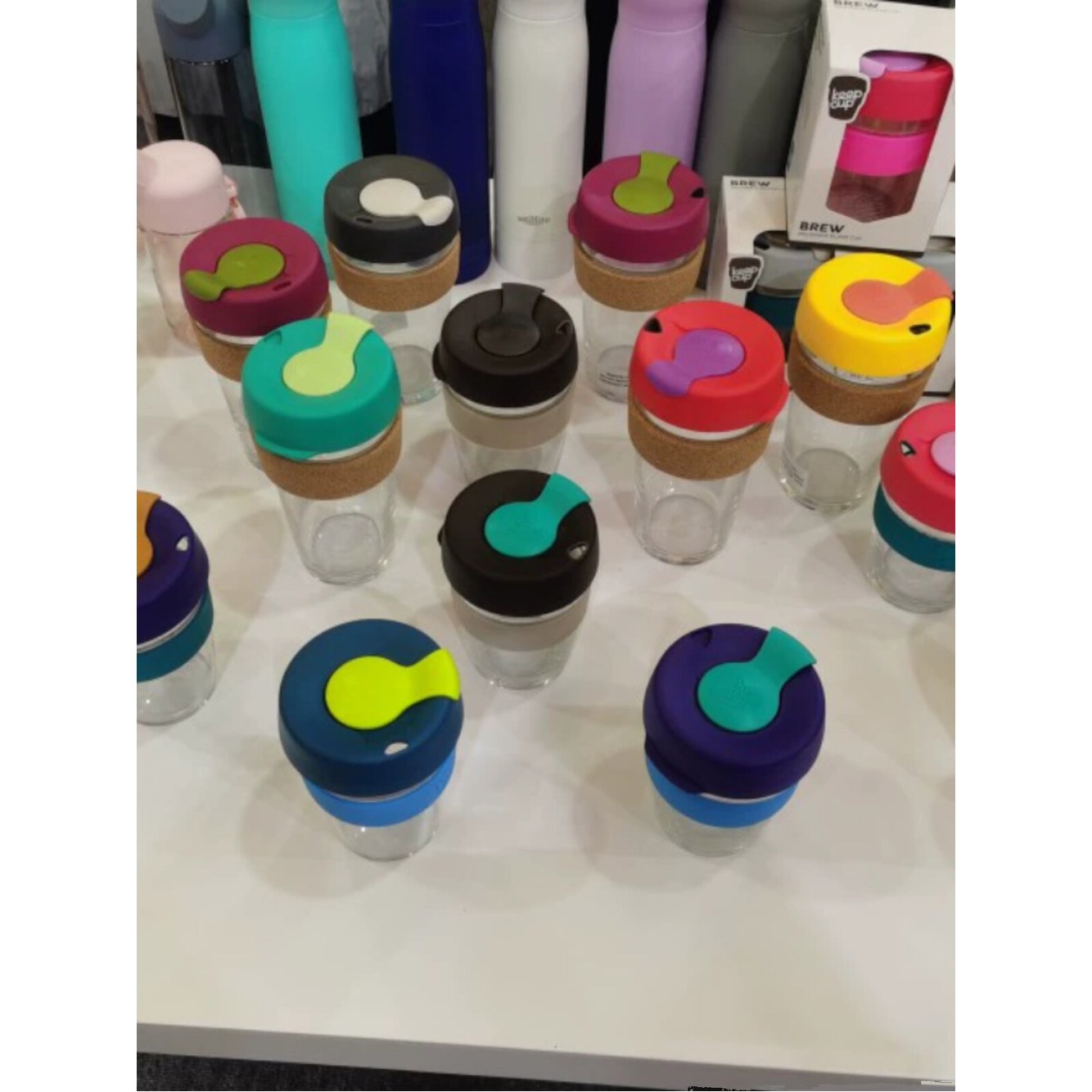 K 시더 휴대용 pCup 플라스틱 커피 텀블러 227ml 1 고무링 액세서리 - 상세 이미지 3