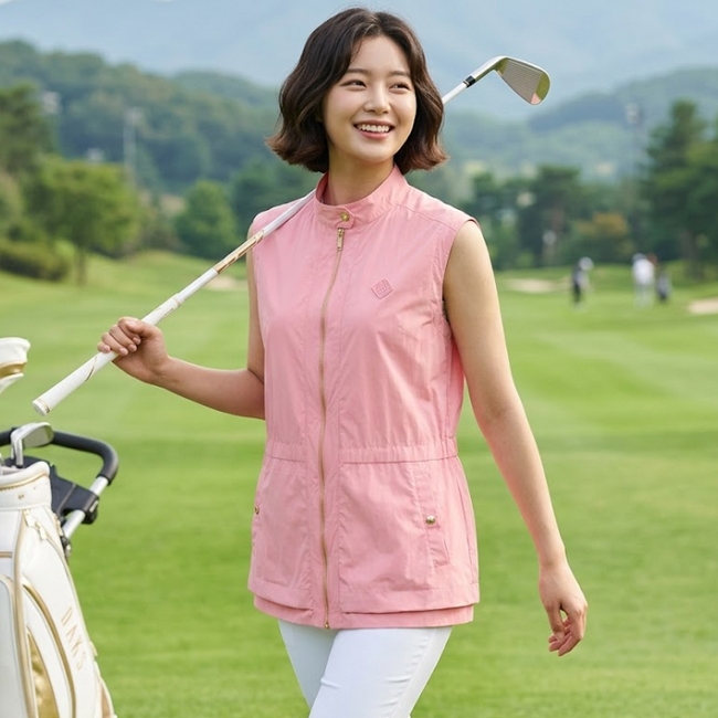닥스 골프 여성 여름 허리 드로스트링 조절 필드룩 스윙 베스트 조끼 - 상세 이미지 2
