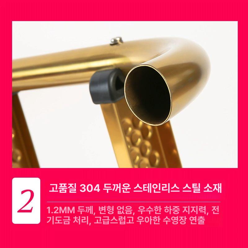 풀장 스텐안전사다리 발판 난간대 작업대 펜션 작업용 안전손잡이 안전바 항공 높이 - 상세 이미지 2