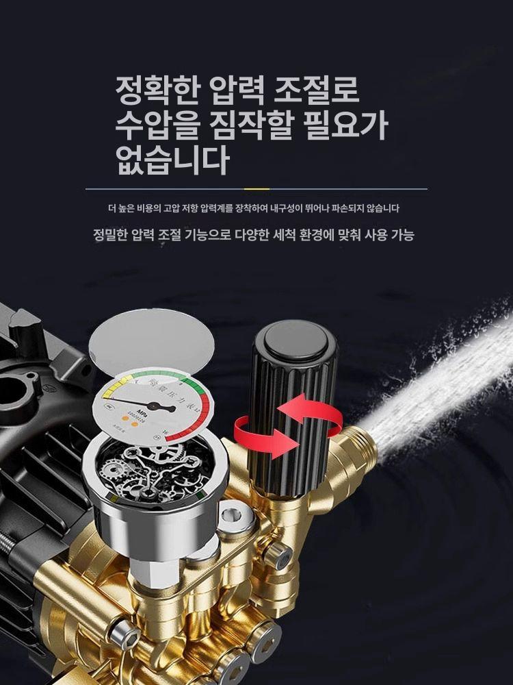 유선 세차기 강력한 워터펌프 분사 고압 상업용 워터건 초강력 압력 청소 세척 - 상세 이미지 4