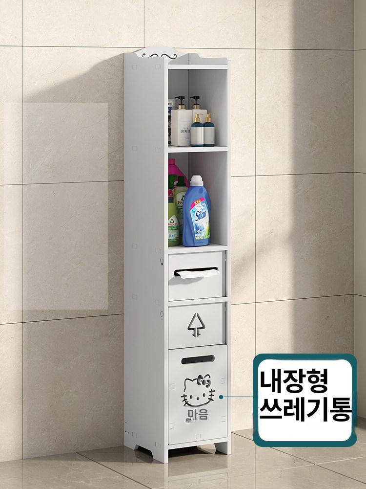 욕실 장 거치대 틈새 랙 샤워 정리대 수건 정리함 보관 벽 선반 홀더 다용도 캐비닛 - 상세 이미지 3