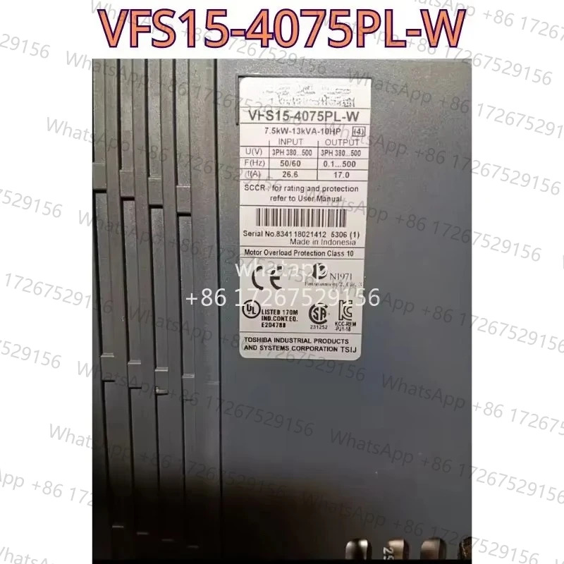 리퍼 VFS15-4075PL-W 7.5KW 380V 기능 OK