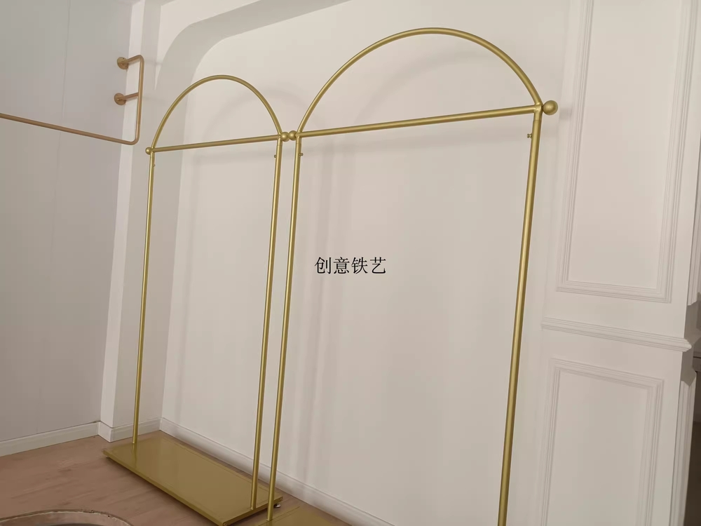 웨딩드레스 행거 진열대 한복 스튜디오 파티복 업소용 150x40x235 - 상세 이미지 5