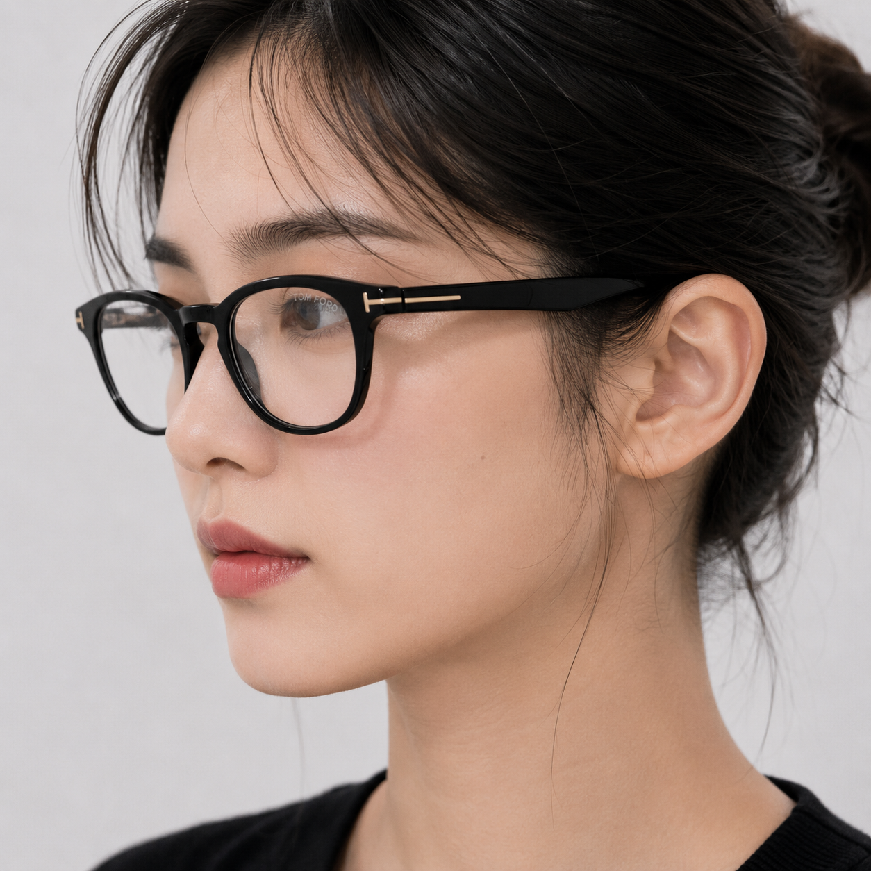 톰포드 안경 TF5976B 001 블루라이트 차단 스퀘어 블랙 - 상세 이미지 2