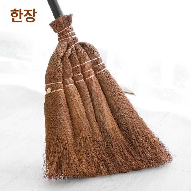 천연 빗자루 솔 종려나무 강모 쓰레받기 마루 청소용 - 상세 이미지 2