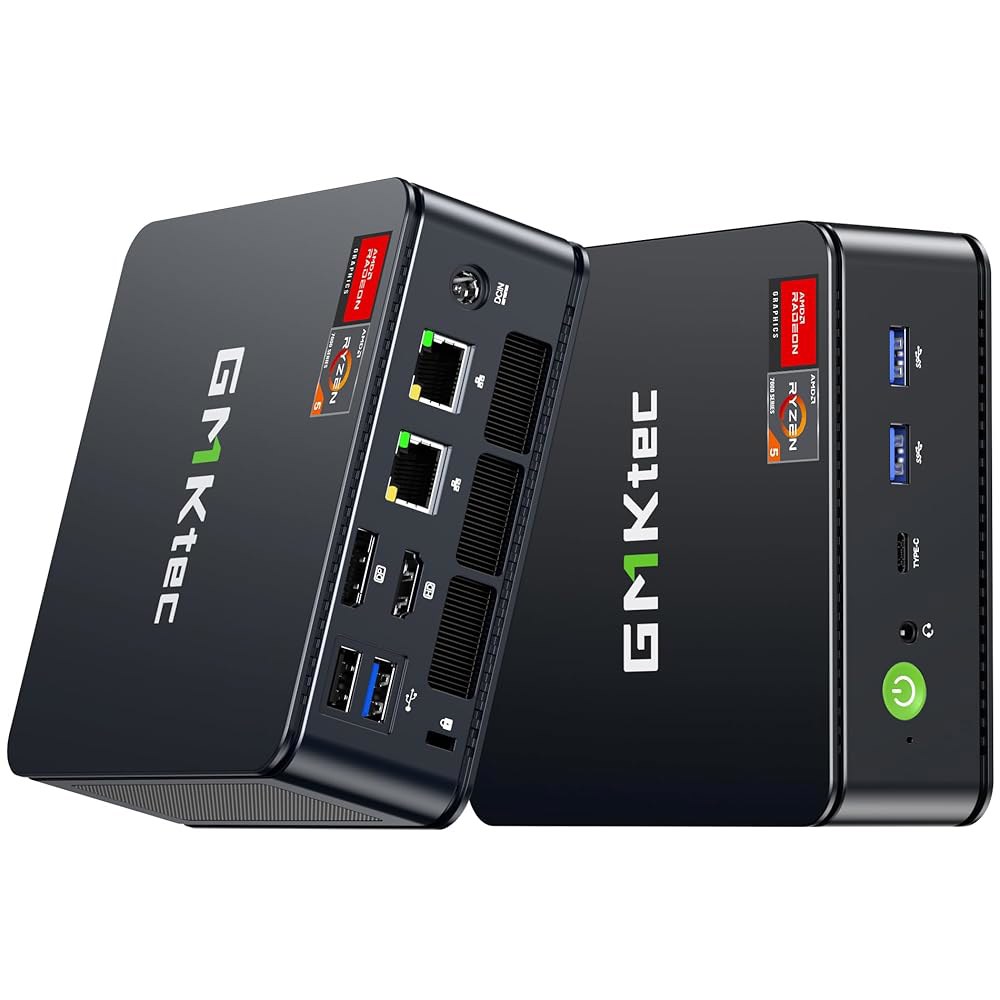 GMKtec M6 울트라 게이밍 미니 PC Ryzen 7640HS(업그레이드 6600H / 6800H), 32GB RAM DDR5 512GB SSD 듀얼 NIC LAN 2.5GbE - 상품 이미지