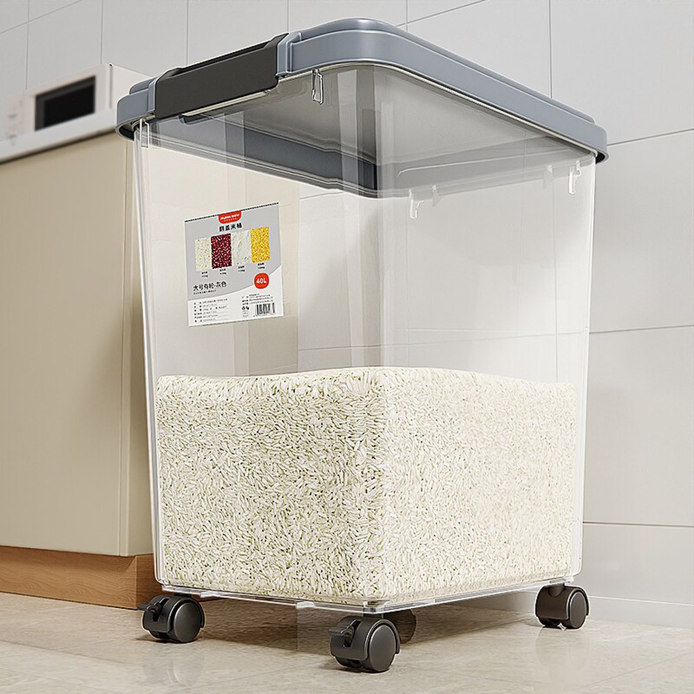 대용량 용기 법랑 쌀통 방진 보관통 벌레방지 쌀항아리 20kg 밀가루통 곡물 260만 팔로워 입소문 - 상세 이미지 3