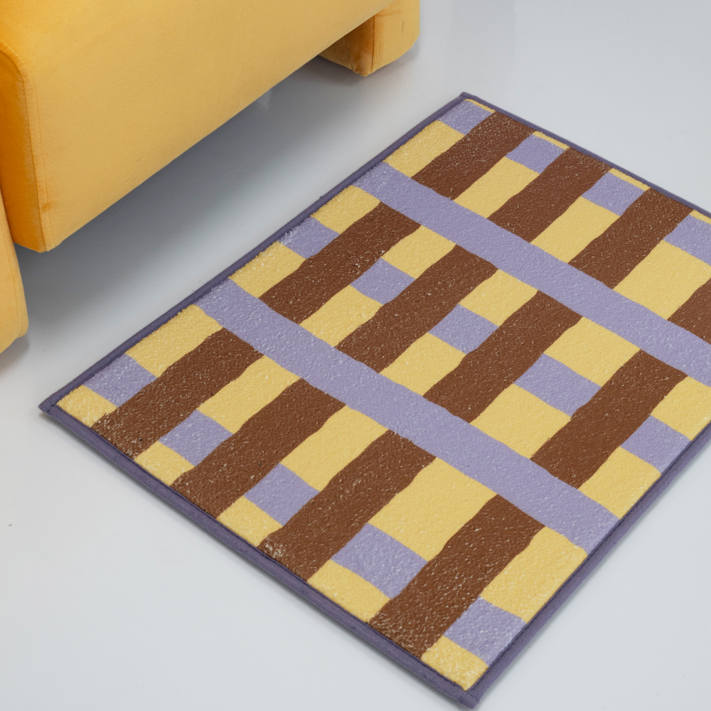 모카 체커보드 발매트 욕실 주방매트 45x65cm 이미지 6