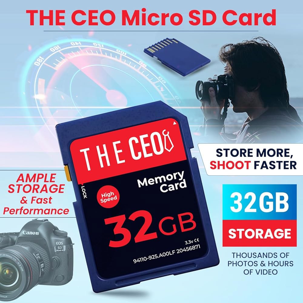 CEO TF 메모리 카드 울트라 SDHC UHS-I 90MB /s - 고속 및 신뢰할 수 있는 카메라 풀 HD 비디오 사진에 이상적인 빠른 읽기/쓰기를 위한 클래스 10 장기 저장 - 상세 이미지 2