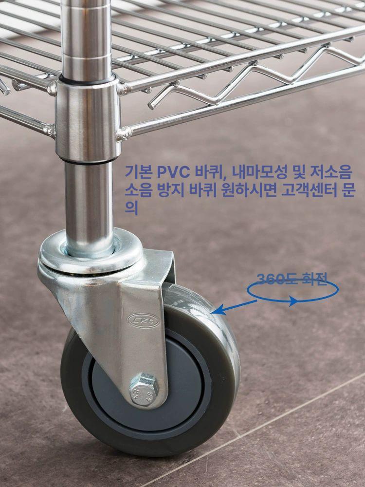 창고 대형트롤리 카트 보관함 운반 프레임 분류 자재 업소용 수납 수레 철망 작업 - 상세 이미지 2