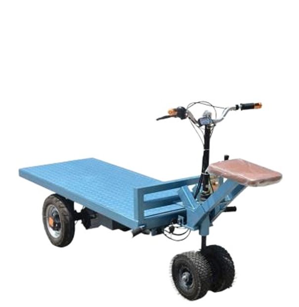 48V 전동 운반차 800kg 적재 무소음 경량 이동식 수레 농장 건설 현장용 구동 바퀴 대형 짐칸 - 상세 이미지 5