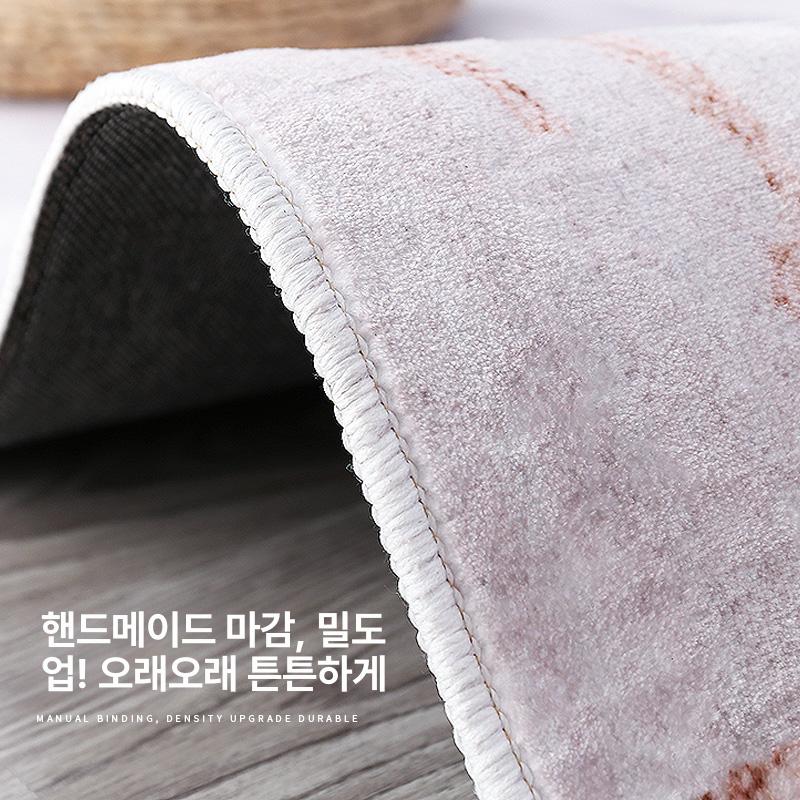 침실 고급거실카페트 거실러그 엔틱 모던 인테리어 워셔블 원형 고급스러운 디자인 - 상세 이미지 4