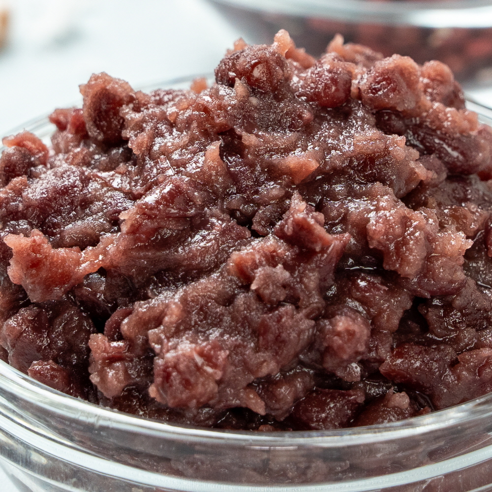 싸리재 국산 통단팥 [ 팥빙수팥 (냉동) 1kg ] 수제 팥빙수 만들기 재료 토핑 대용량 - 상품 이미지