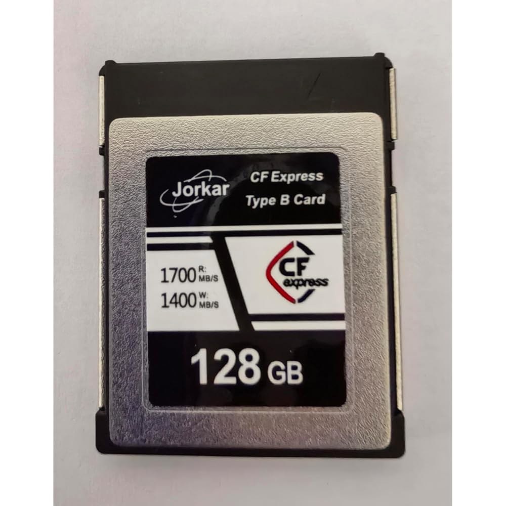 Jorkar 128GB CF Express Type B 메모리 카드, 최대 1700MB/s의 고속, RAW 8K 4K 사진 및 비디오, 카메라 캠코더용 Nikon Z6 /Z7 /Z - 상세 이미지 2