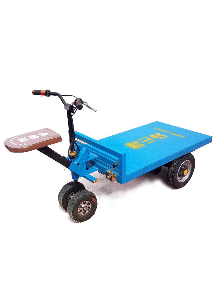 48V 전동 운반차 800kg 적재 무소음 경량 이동식 수레 농장 건설 현장용 구동 바퀴 대형 짐칸 - 상세 이미지 4