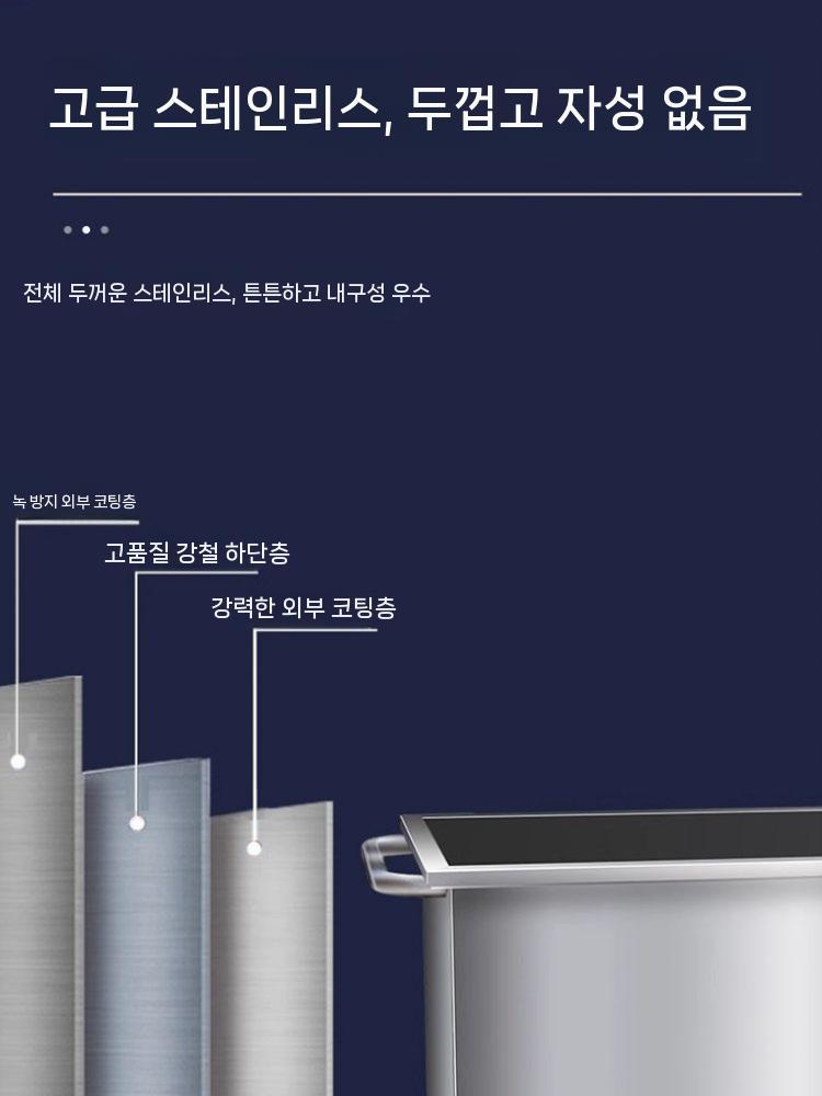 인레스 대형 사각통 산업용 저장 선반 공구함 공구 이동식 철제 공구선반 부품 작업대 보관함 - 상세 이미지 2