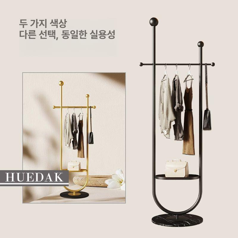 코트 행거 외출복 이동식 원목 스탠드 가방걸이 원룸용 옷장 튼튼한 우드 사이즈 - 상세 이미지 4