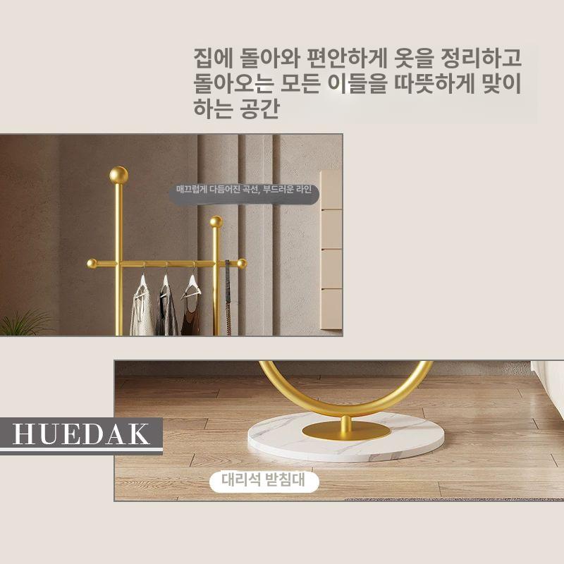 코트 행거 외출복 이동식 원목 스탠드 가방걸이 원룸용 옷장 튼튼한 우드 사이즈 - 상세 이미지 5