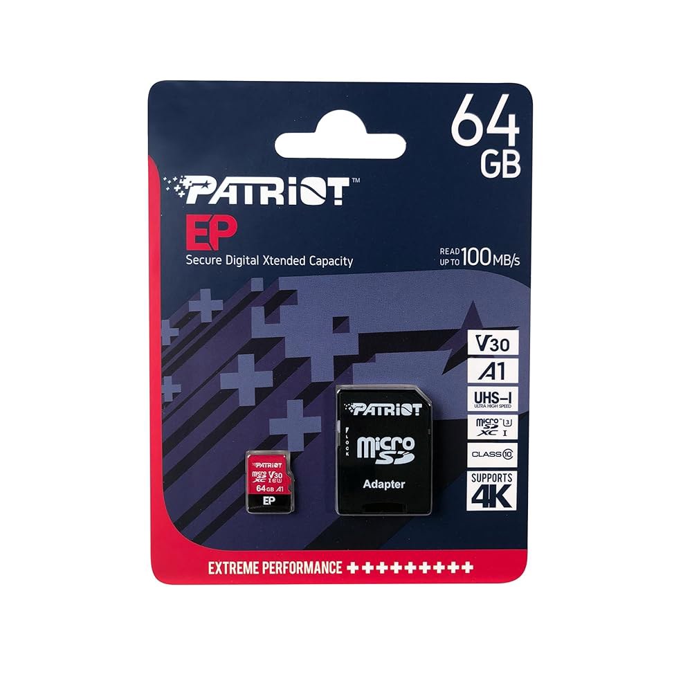 패트리어트 메모리 64GB A1 / V30 안드로이드 휴대폰 및 태블릿용 마이크로 SD 카드, 4K 비디오 녹화 - PEF64GEP31MCX 512GB 2 Pack - 상세 이미지 3