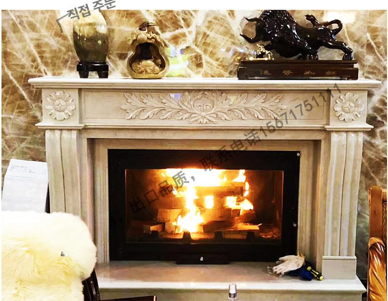 북유럽 아치형 선반 벽난로 콘솔 테이블 빈티지 슬림 거실 장식장 디스플레이 수납장 - 상품 이미지