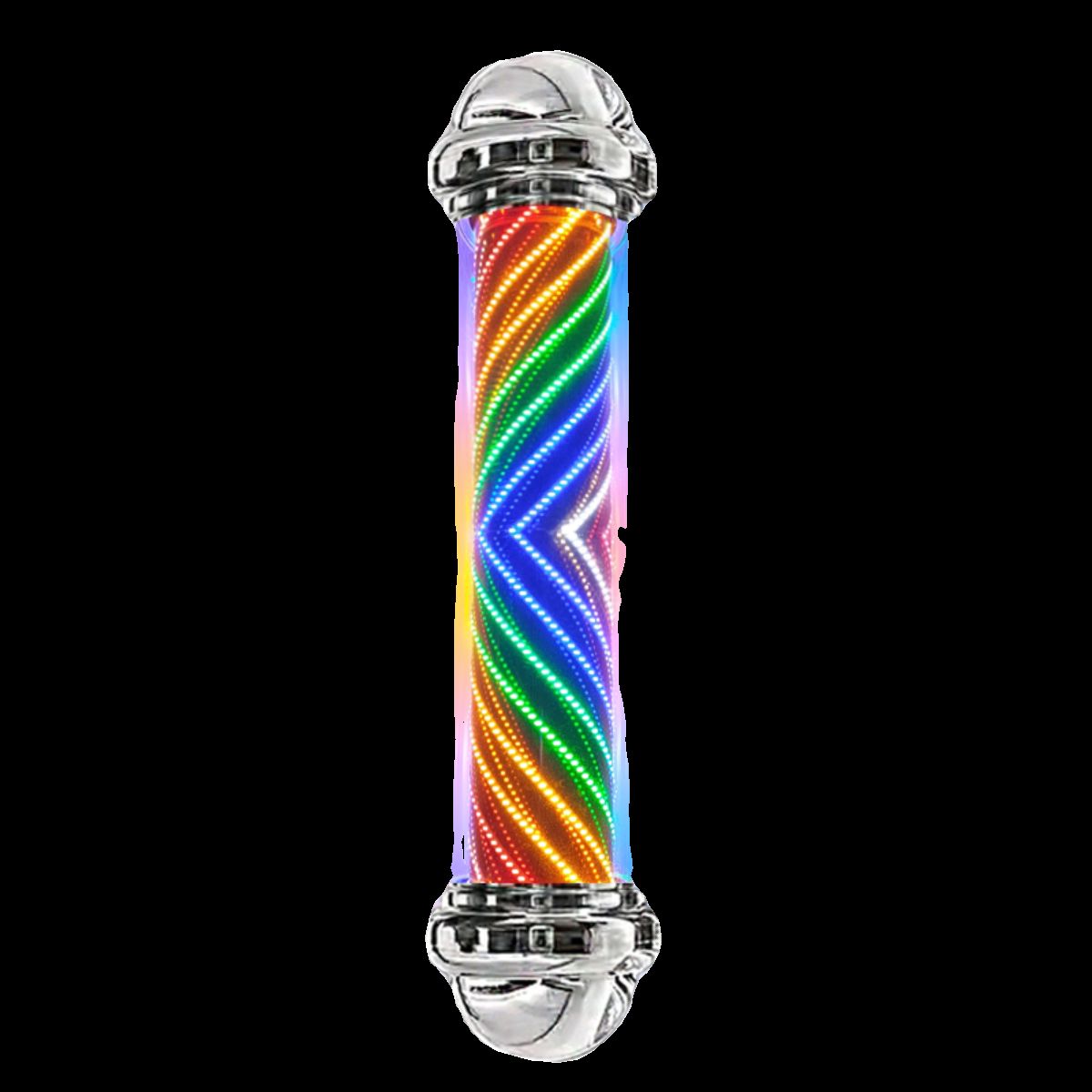 미용실 사인볼 LED 무지개 이발소 바버샵 인테리어 규격 헤어샵 회전간판 라이트 램프 - 상세 이미지 4