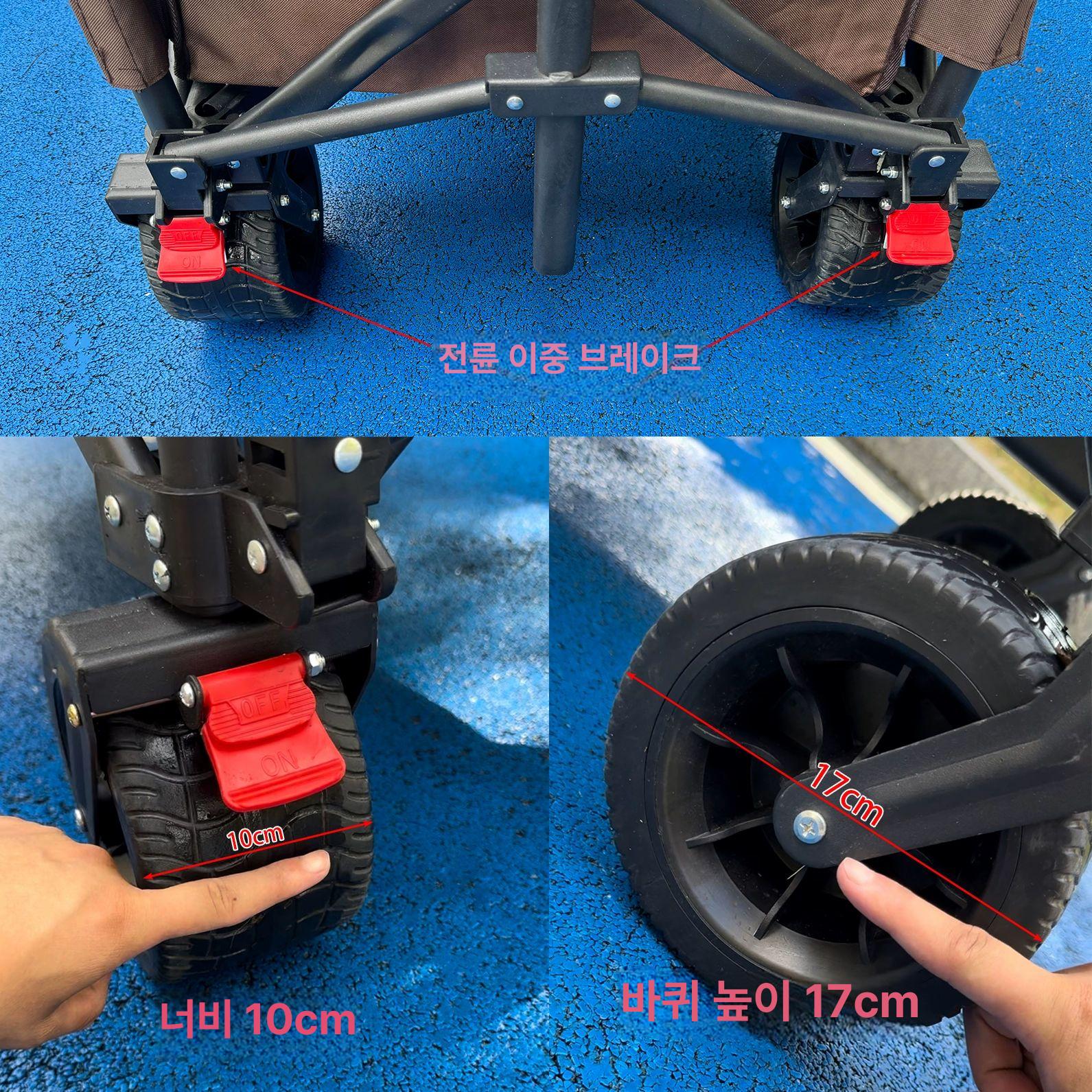 웨건 행사매대 선반 판촉 행사장 가판대 수납 노점상 간편 수레 플리마켓부스 - 상세 이미지 4