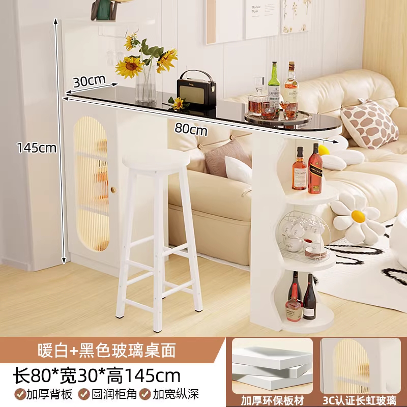바테이블 주방 작업대 홈바 거실 용 사이드 미니 원룸 테이블 80 이미지 6