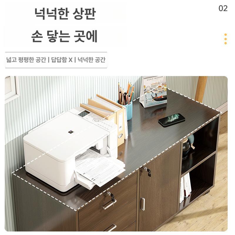 프린터받침대 선반 수납 정리대 바퀴달린 프린터거치대 - 상세 이미지 4