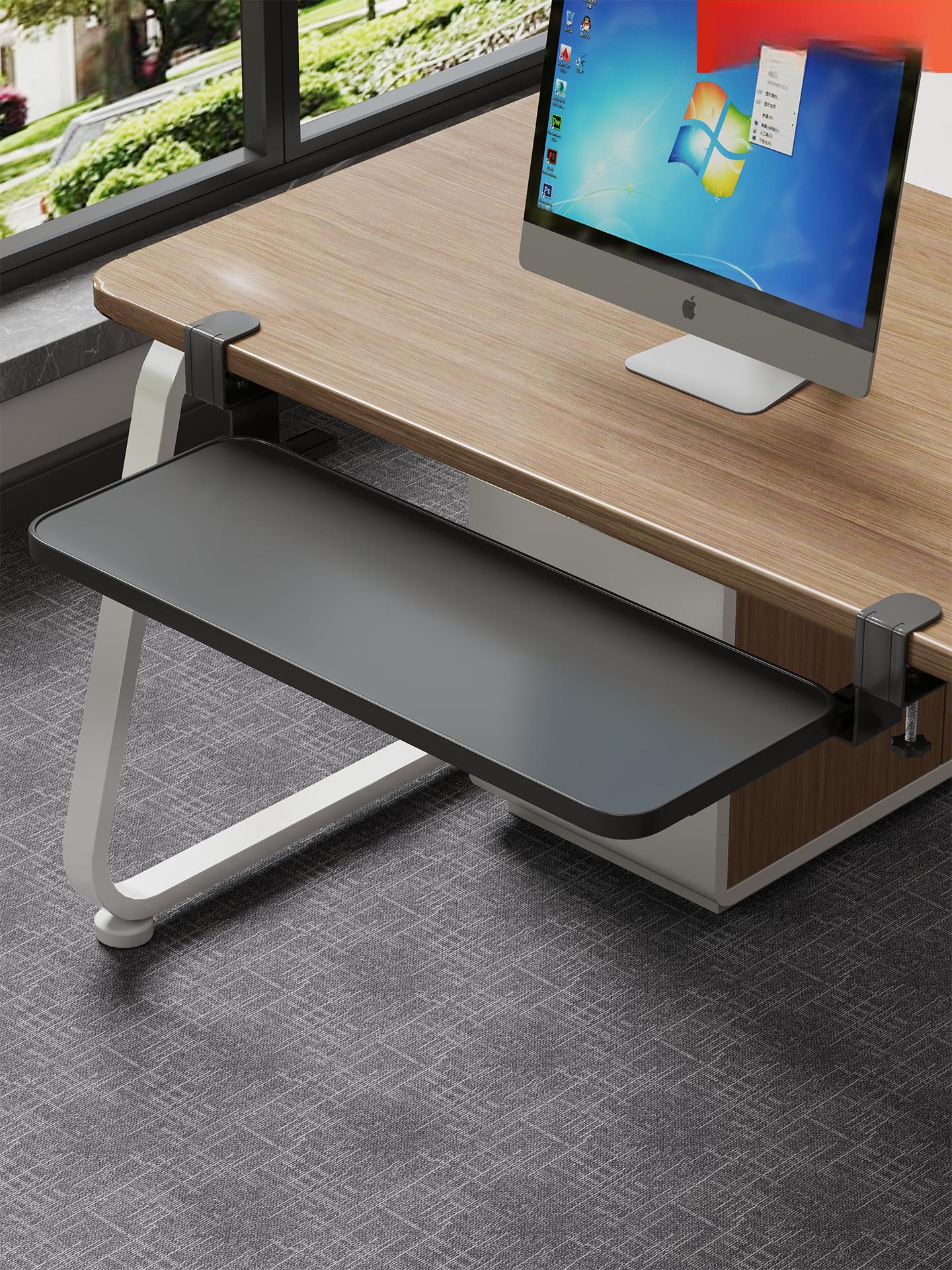 키보드받침대거치대 슬라이딩 키보드받침대 선반 밑 키보드트레이 데스크탑 - 상세 이미지 2