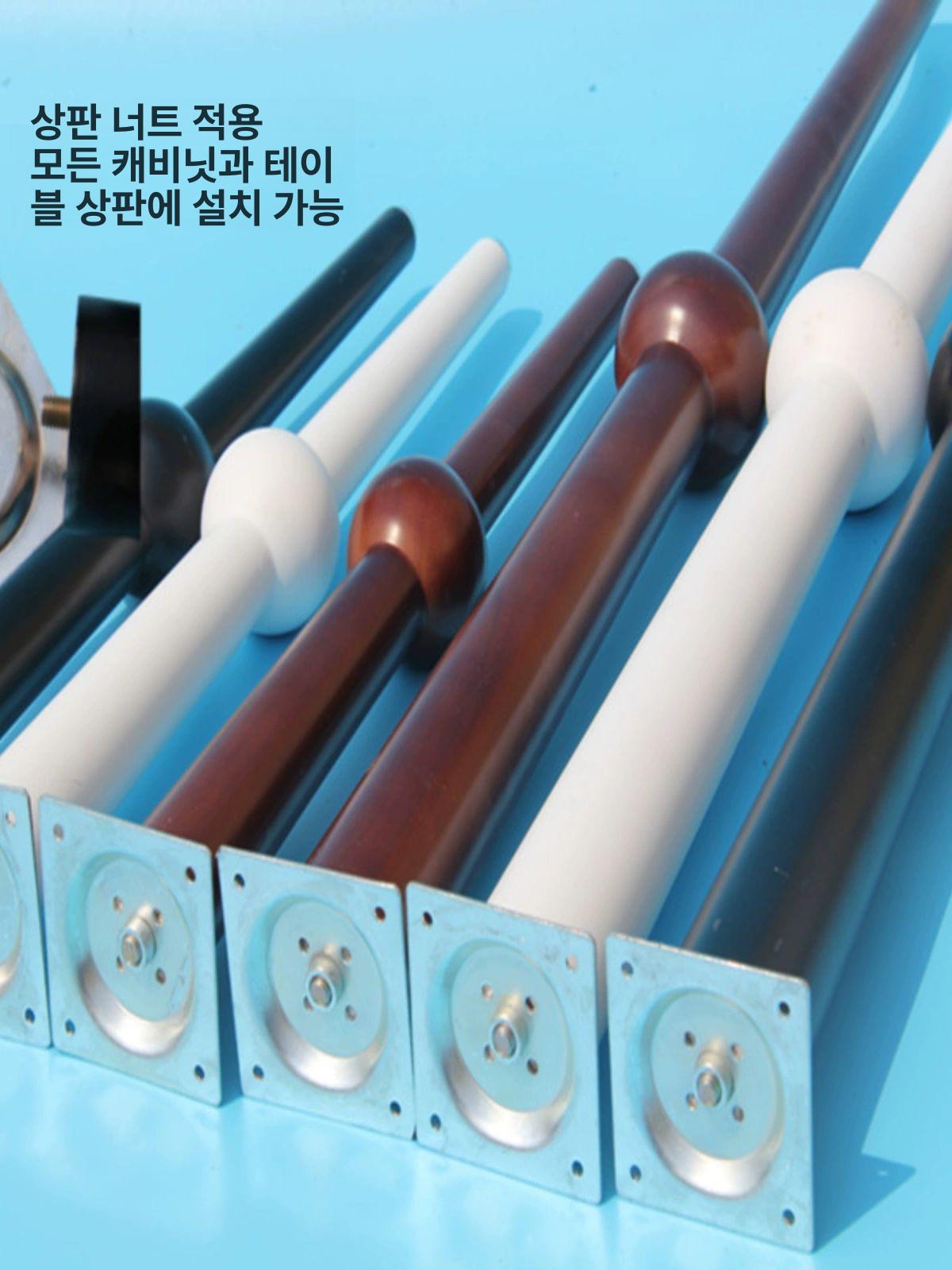 원목 테이블다리 교체용 서랍장 책상 수납 목재 가구 DIY 조립식 너비 조절 원형 다리 부속품 - 상세 이미지 4