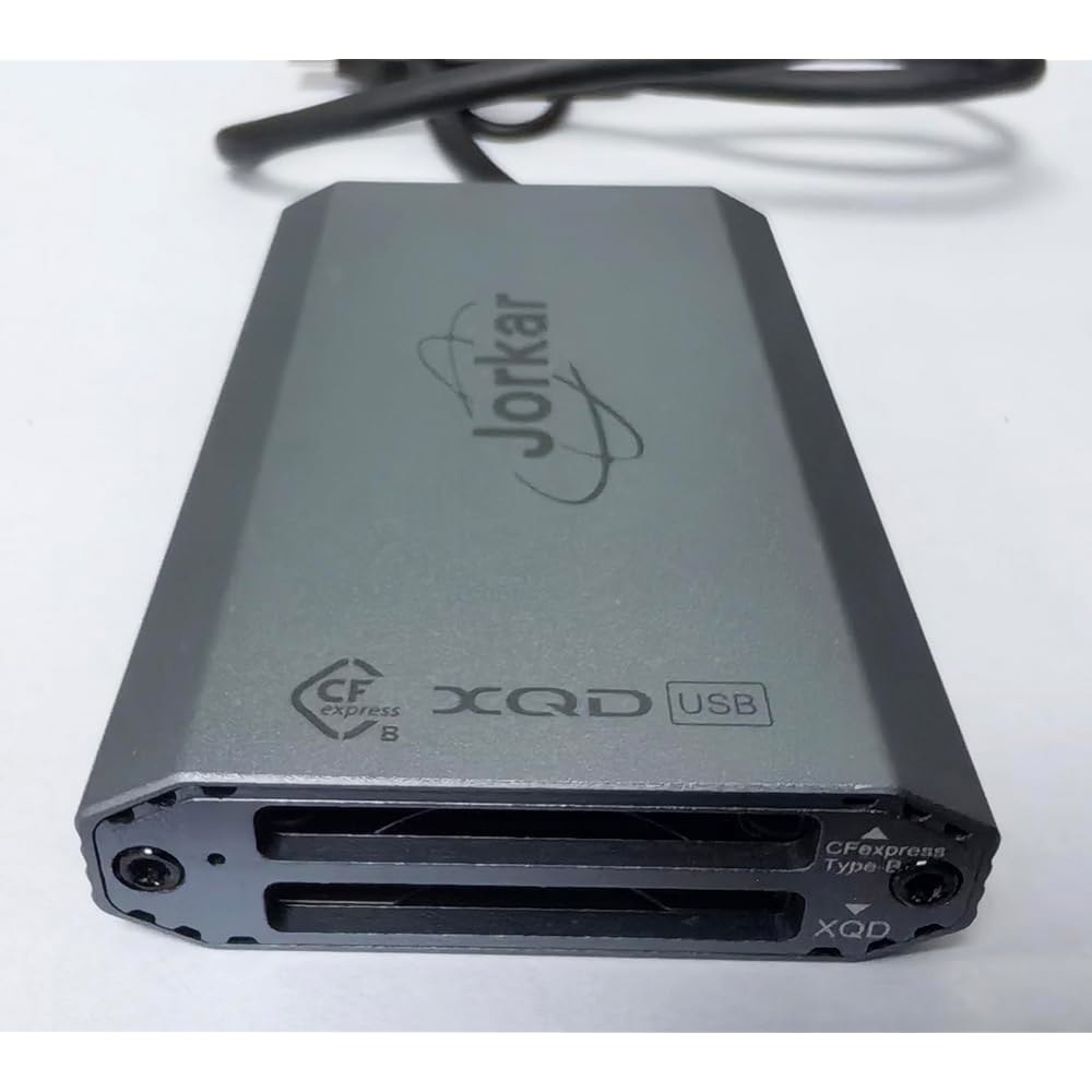 Jorkar CFexpress B형 리더 및 XQD 카드 USB-C, 니콘 캐논 파나소닉용 카메라 메모리 리더, USB A C가 포함된 2in1 3.2 10Gbps(10Gbps) - 상세 이미지 3