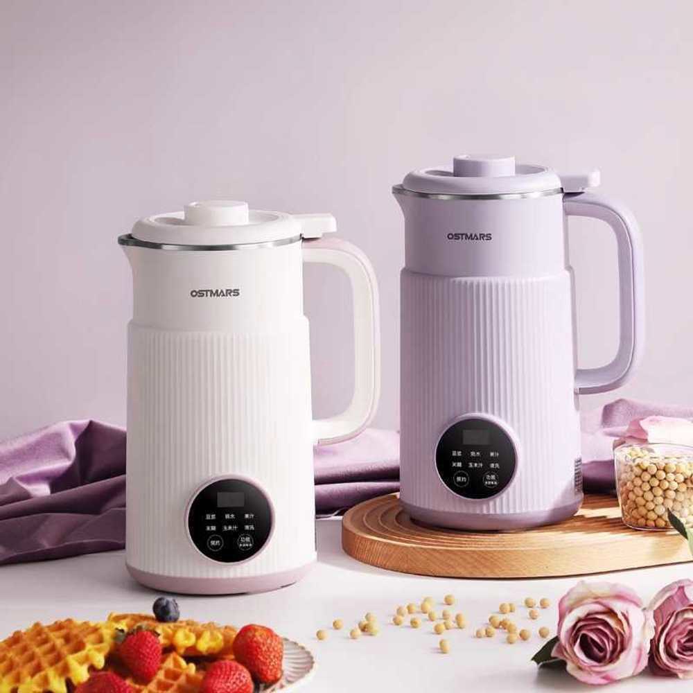 가정용 두유 콩물 미니 유리 스테인리스 10중날 1500ml 무공 1 바이올렛 304스테인레스 스틸 안감 10날 - 상세 이미지 2