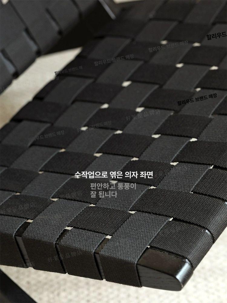 라탄 의자 접이식 카페 위커 체어 등나무 라운지 인테리어 원목 테라스 휴대용 이미지 6