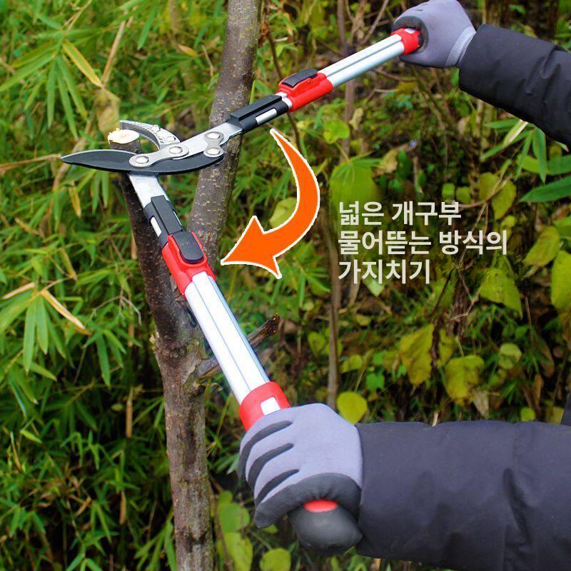 두꺼운 전지가위 양손 나무가위 분재 절단기 조경 전정가위 날 정원용 강력 고지가위 이미지 6