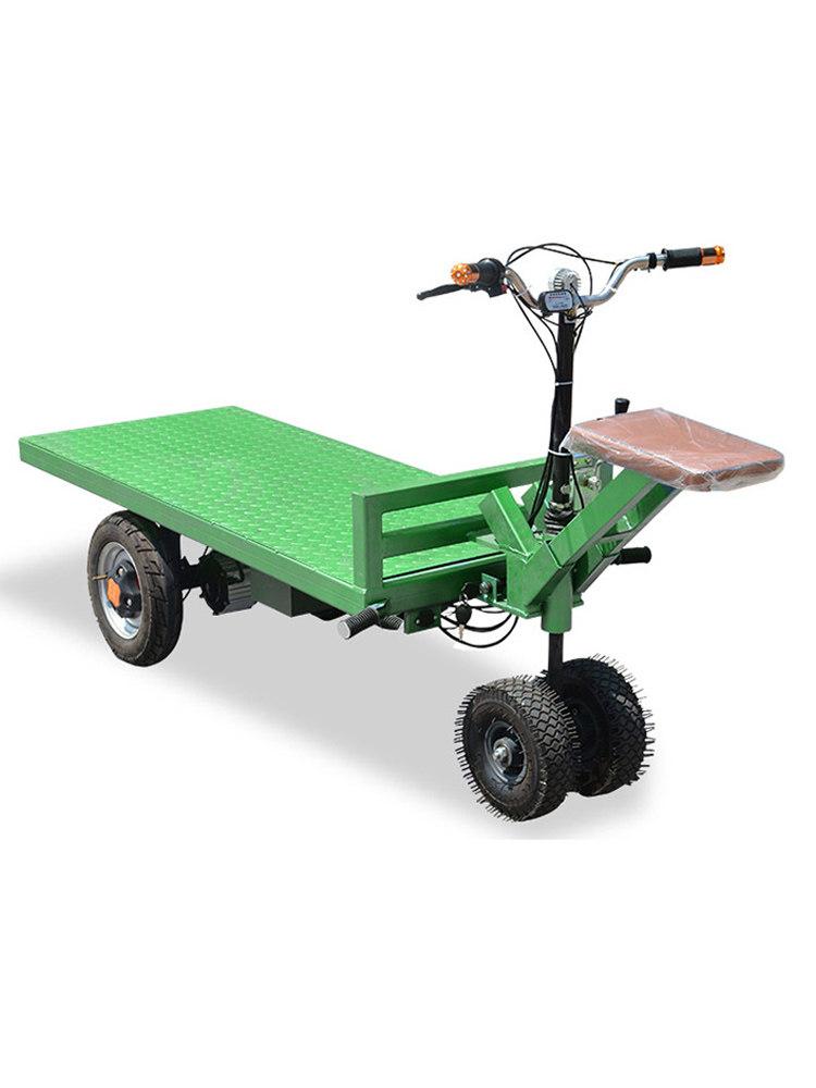 48V 전동 운반차 800kg 적재 무소음 경량 이동식 수레 농장 건설 현장용 구동 바퀴 대형 짐칸 - 상세 이미지 3