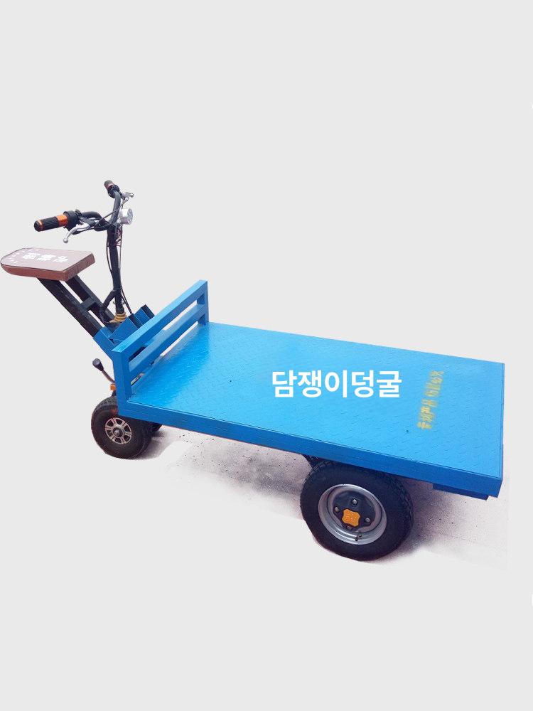 48V 전동 운반차 800kg 적재 무소음 경량 이동식 수레 농장 건설 현장용 구동 바퀴 대형 짐칸 - 상세 이미지 2