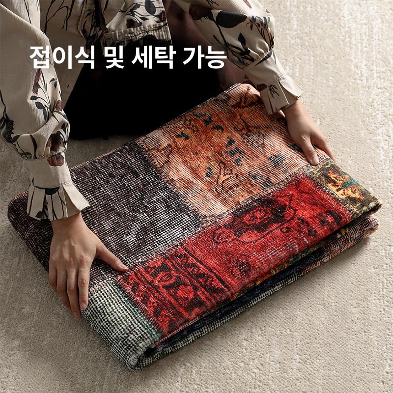 모로칸 러그 긴 카펫 페르시안 직사각형 북유럽 바닥 원형 터키 트라이벌 베르베르 - 상세 이미지 4