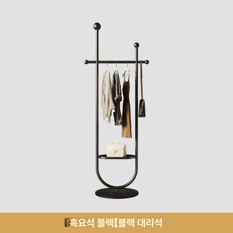 옷걸이 행거 포장마대 수납 가방 걸이 튼튼한 접이식 원목 스탠드 코트 탈부착 원룸 소품 - 상품 이미지